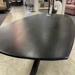 Salontafel Deensovaal, Mango, zwart